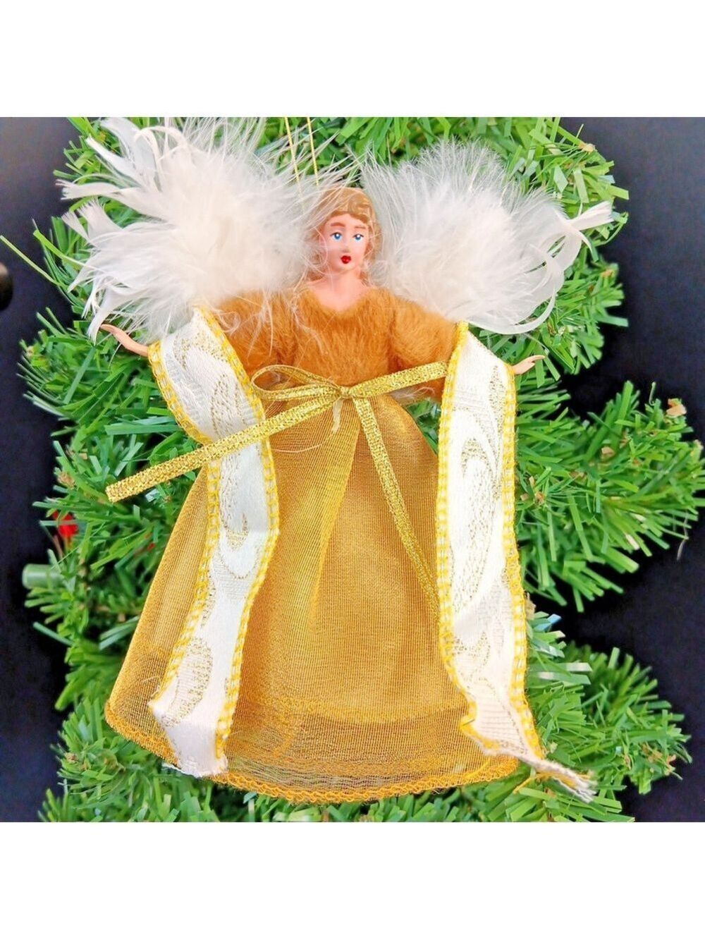 Angel Christmas Ornament 6 Inches Beautiful Vintage Handmade In Canada